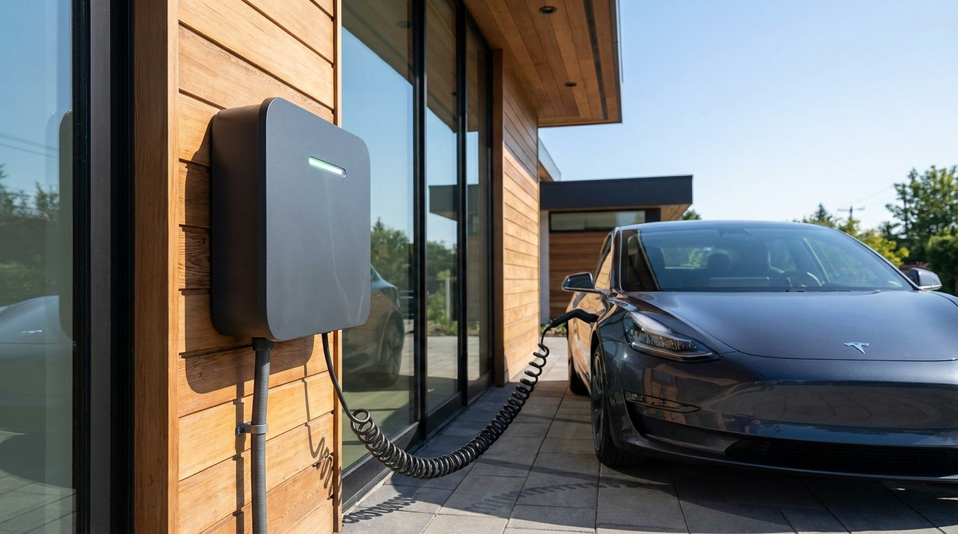 Howdle Electrical EV charge point installation